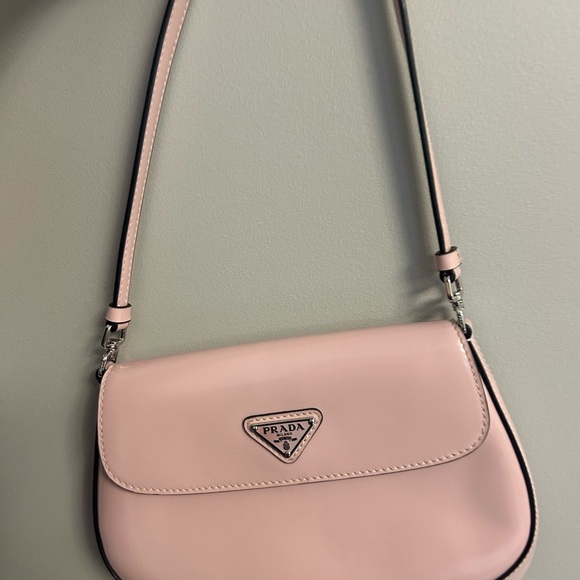 Prada Brushed Alabaster Cleo Bag Pink - Picture 3 of 11